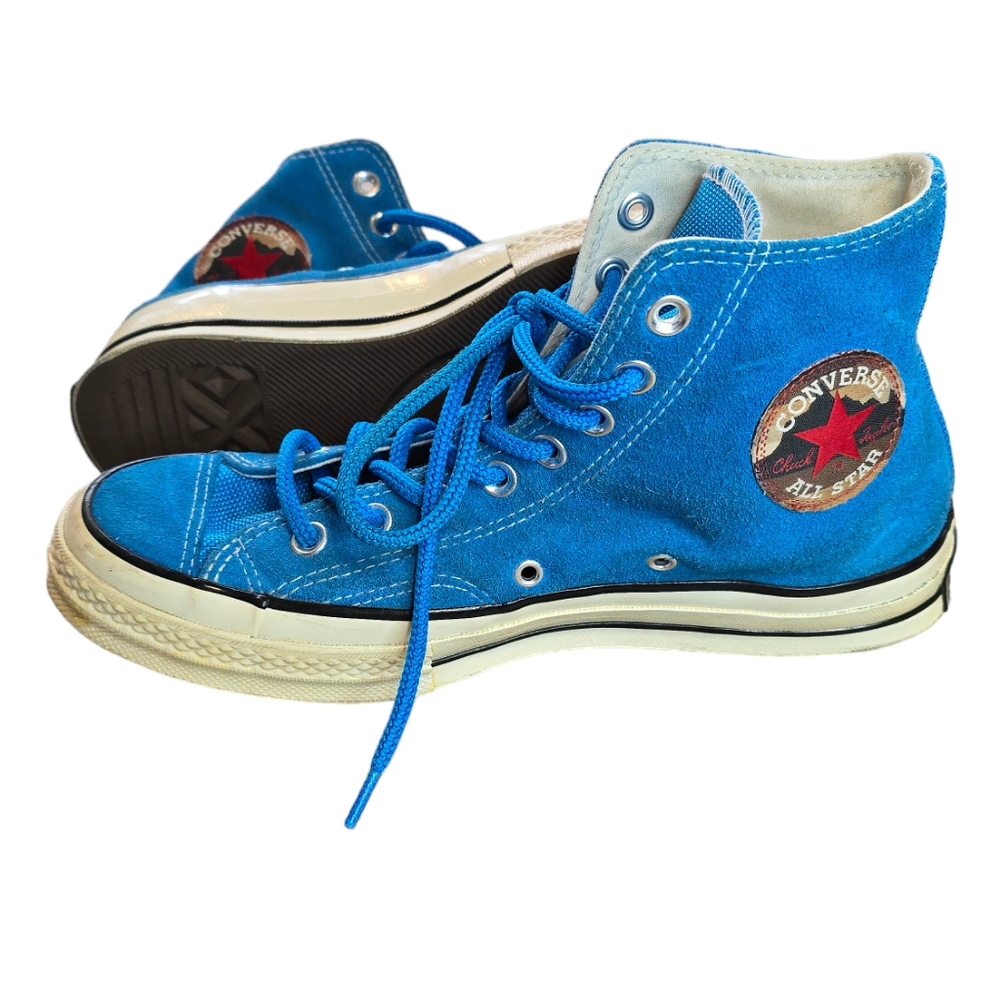 Converse Chuck 70 CT Hi Imperial Blue Suede Shoes Women's Size 9, Men's Size 7